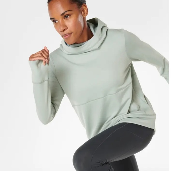 New Galvanise Running Hoodie jacket SWEATY BETTY  blue/Green XXS,XS,S,M,L,XL - Picture 6 of 8